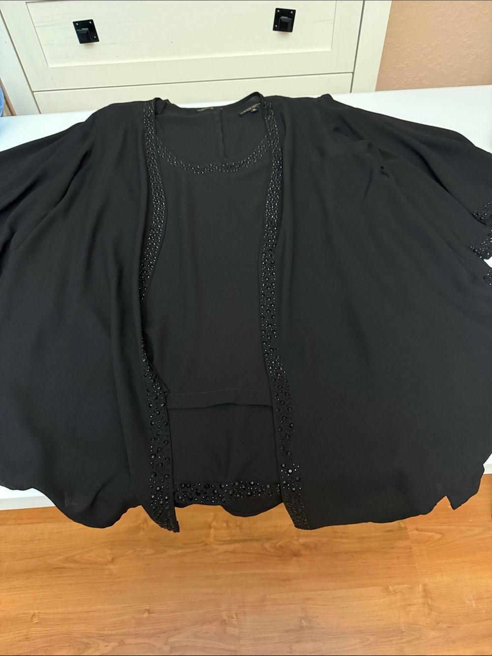 Alberto Makali Black Beaded Evening Jacket